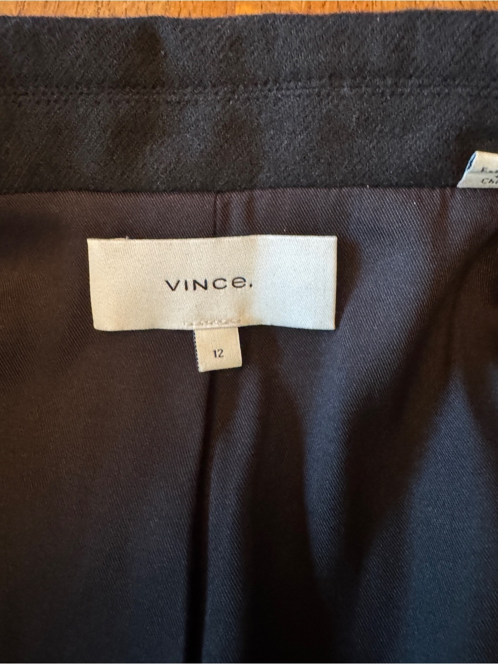 Vince Black Fine Suiting Wool Blend Single-Button Blazer Jacket - Size 12 - Picture 5 of 11